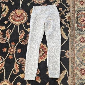 RBX Leopard Print Leggings in Cream and Brown